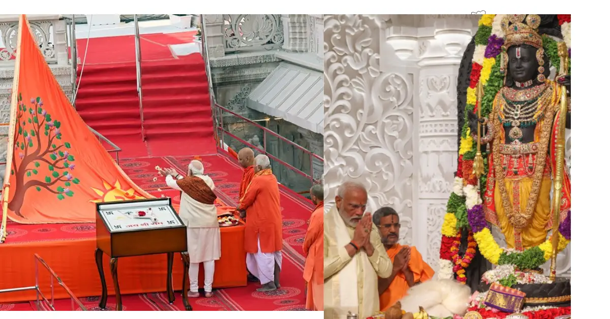 PM Modi Hoists ‘Dharma Dhwaj’